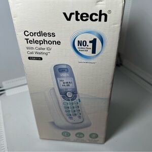 VTECH CS6114 DECT6.0 Cordless White Phone with Caller ID/Call Waiting Brand New
